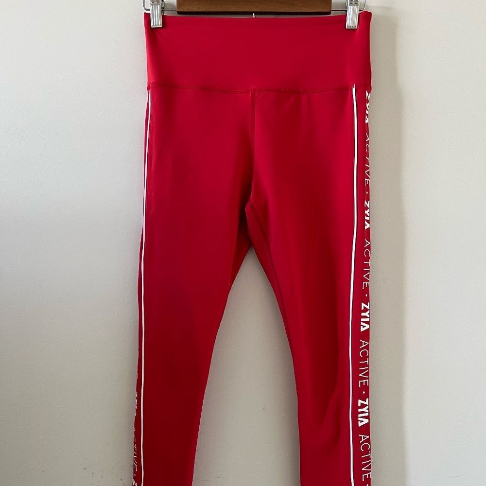 ZYIA Active Red Leggings Size 6-8